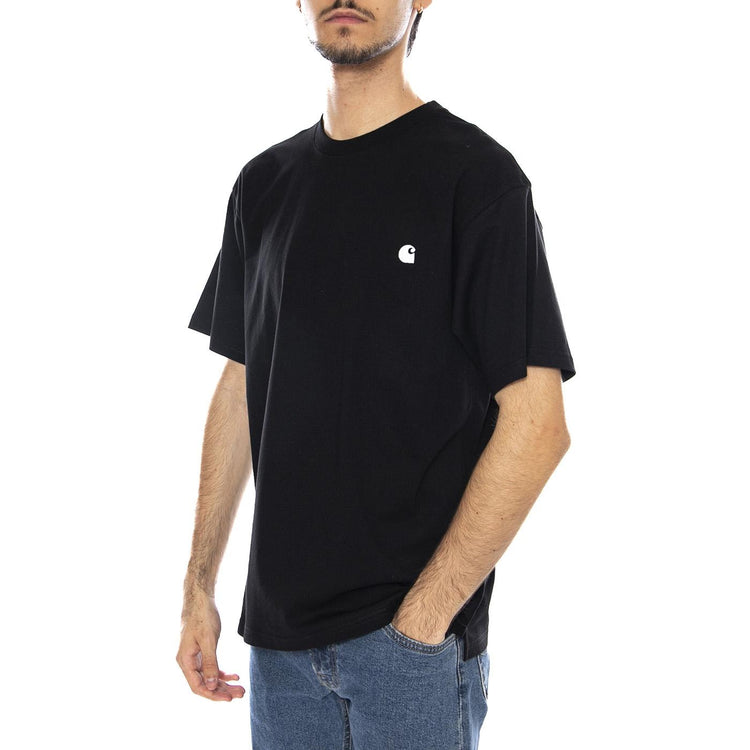 S/S Madison T-Shirt Black / Wax - Maglietta Girocollo Uomo Nera I033000.K02XX . CARHARTT WIP 