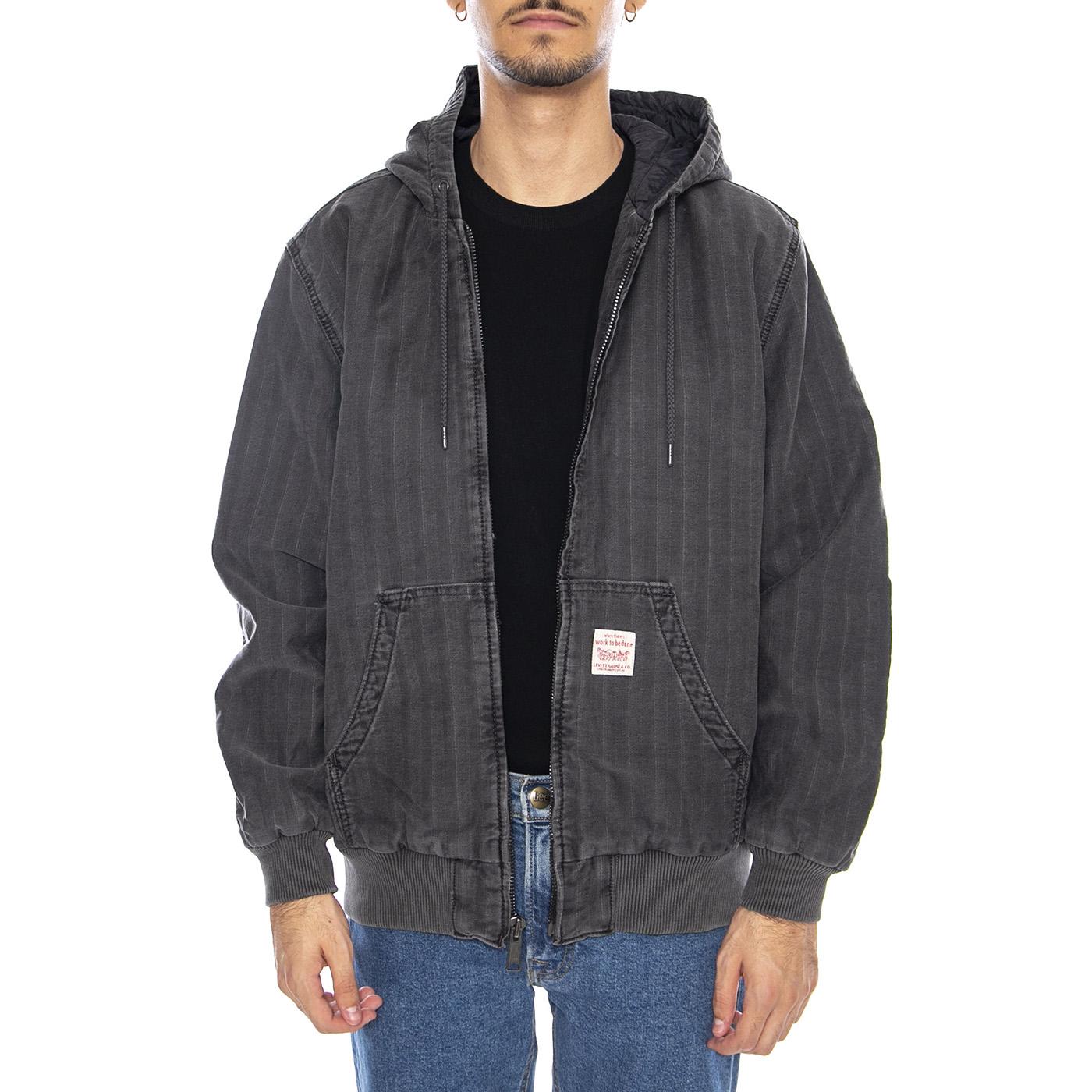 Potrero Denim Hoodie Double Duty Black - Giacca con Cappuccio Uomo Nera A3222-0015 . LEVIS 
