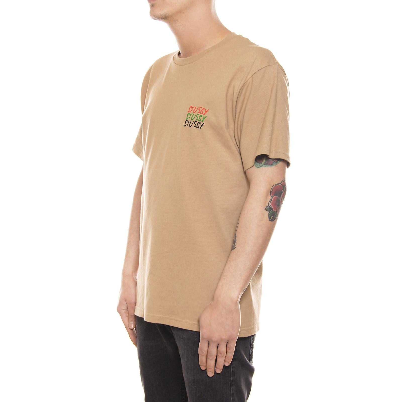 JAH BLESS TEE LIGHT BROWN 1904019-LIGHT BROWN  STUSSY 