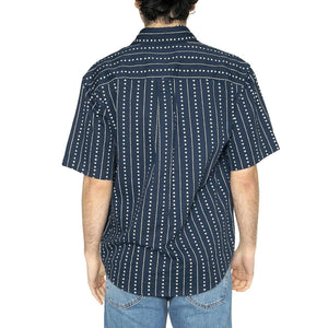 S/S Drewe Shirt Heart C Pinstripe, Ink / Natural - Camicia Maniche Corte Uomo Blu I034537.2RUXX  CARHARTT WIP 