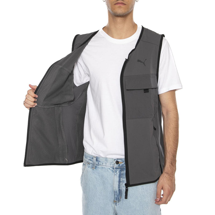 PUMATECH Cargo Vest Dusky Gray - Giacca Smanicata Uomo Grigia 629916-44 . PUMA 