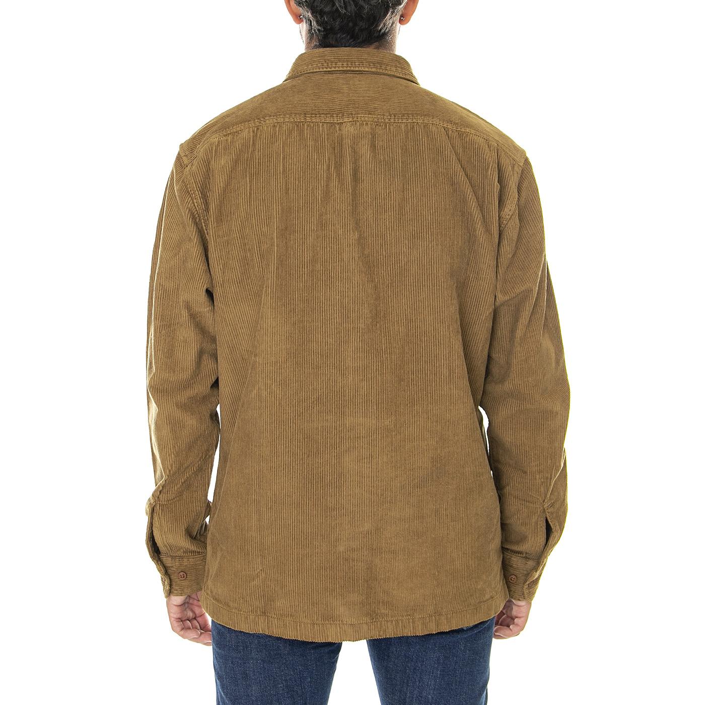 LS Chetopa Shirt Tubleweed-L68OCV84 - Camicia Uomo in Velluto Marrone 112322570  LEE 