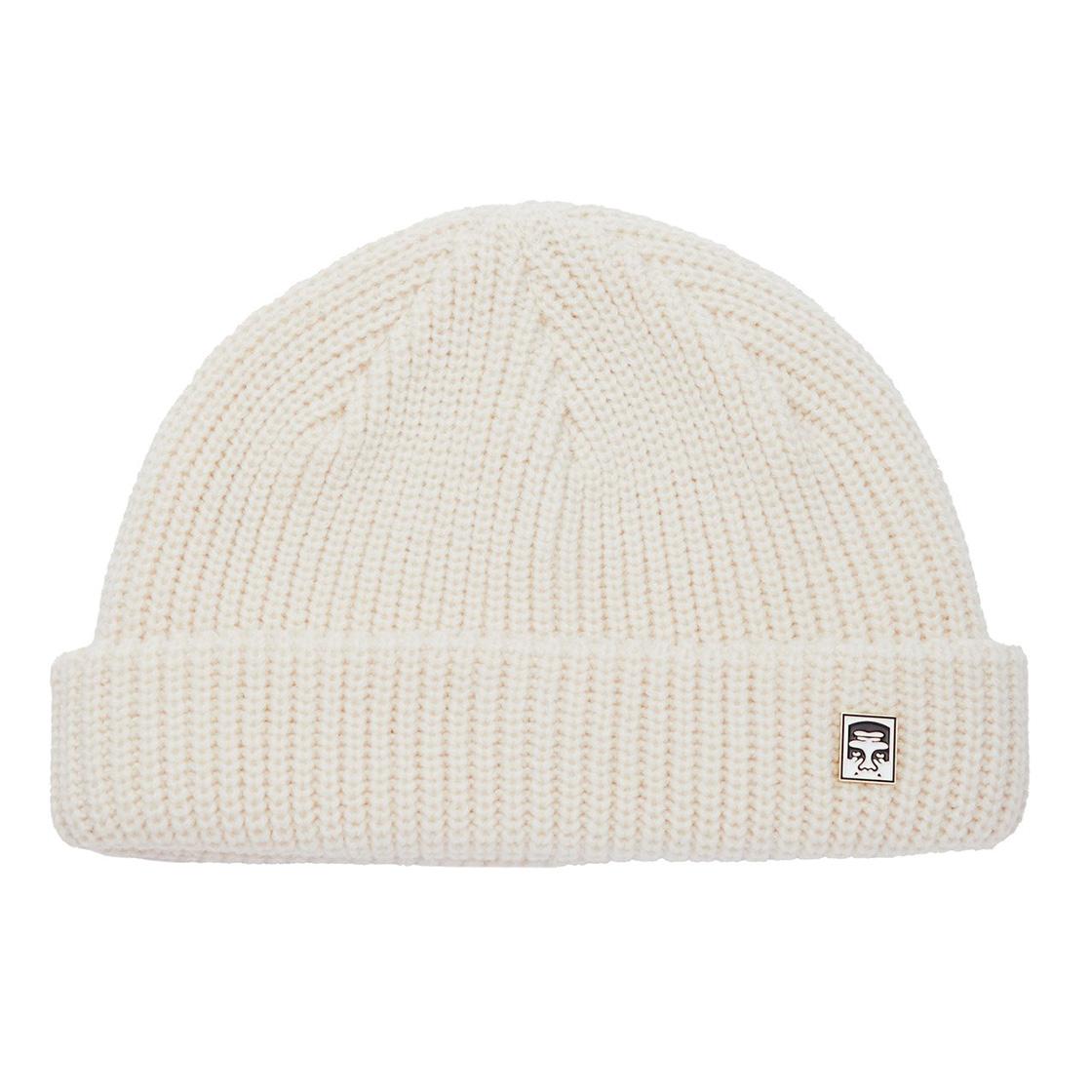 MICRO BEANIE UNBLEACHED - Cappellino a Cuffia Bianco 100030125 UBL OBEY 