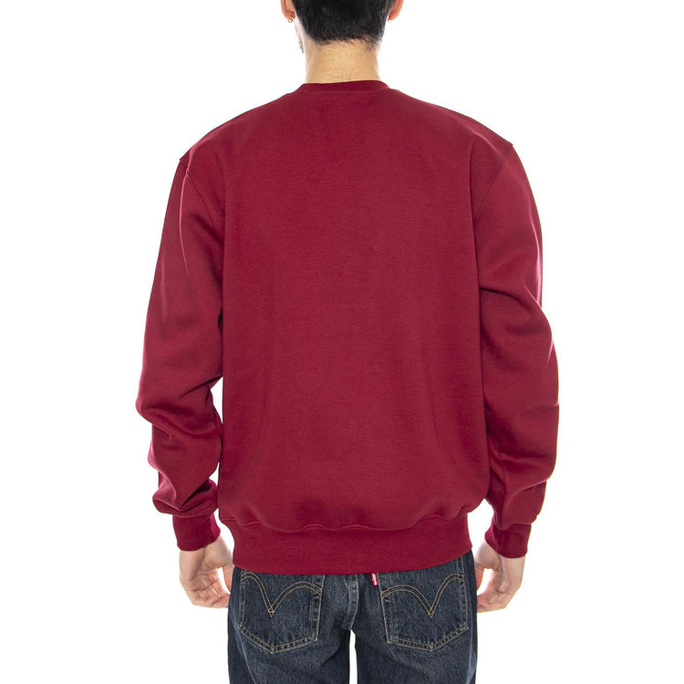Carhartt Sweat -- Felpa Uomo Scarlet / Graphite Rossa I030546.38FXX . CARHARTT WIP 