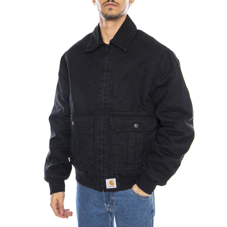 Stanton Jacket Black - Giacca Uomo Nera I035617.8906 . CARHARTT WIP 