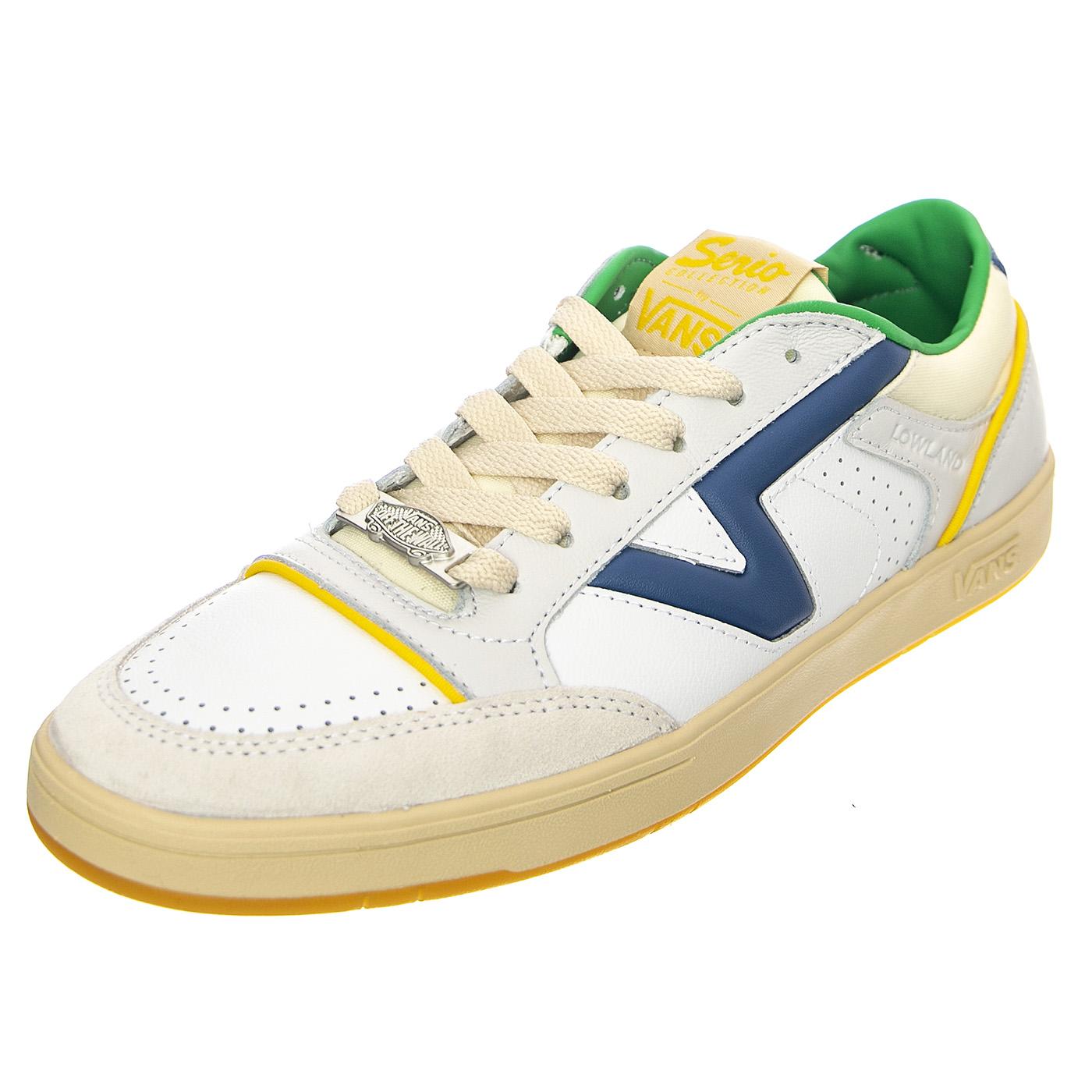 UA Lowland Hi CC JMP Serio Collection Multi Navy / Green - Scarpe Stringate Profilo Basso Uomo Bianche / Multicolore VN0A5KYF1T81  VANS 