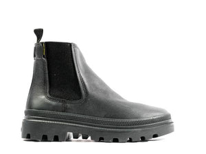 Pallatrooper Chelsea Black / Black - Scarpe Profilo Alto Donna Nere PAS98915-001-M  PALLADIUM 