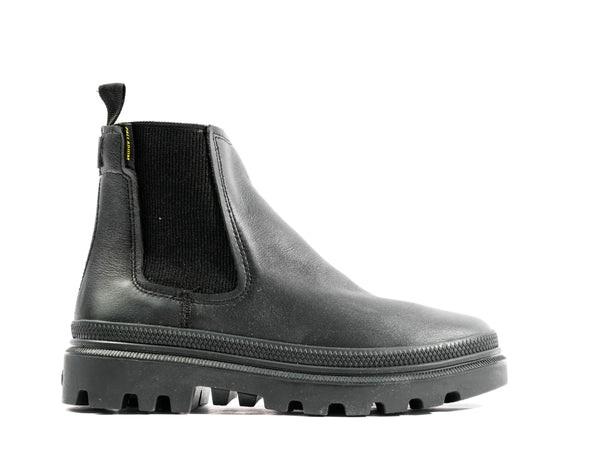 Pallatrooper Chelsea Black / Black - Scarpe Profilo Alto Donna Nere PAS98915-001-M  PALLADIUM 