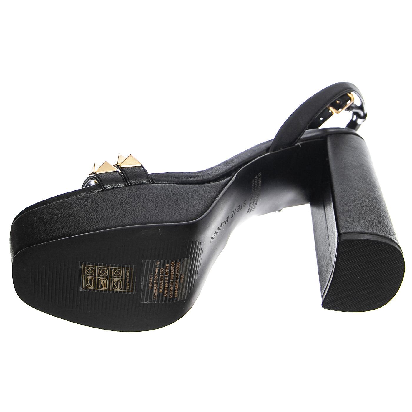 Lockett Black / Gold - Sandali Donna Neri SMSLOCKETT-BLK  STEVE MADDEN 