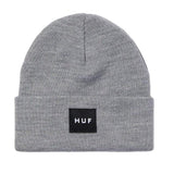 Set Box Beanie Heather Grey - Graue Strickmütze HUF ACCESSRIES