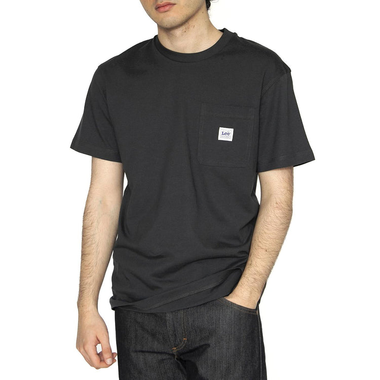 WW Pocket Tee Washed Black - Maglietta Girocollo Uomo Nera 112364587  LEE 