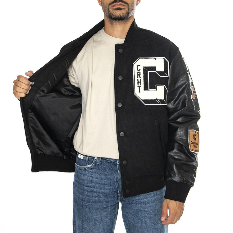 Brown Ducks Bomber Black / Black - Giacca Uomo Multicolore I033855.00EXX  CARHARTT WIP 