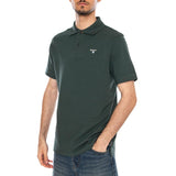 TARTAN PIQUE POLO GREEN GABLES - Polo Uomo Verde  Uomo BARBOUR