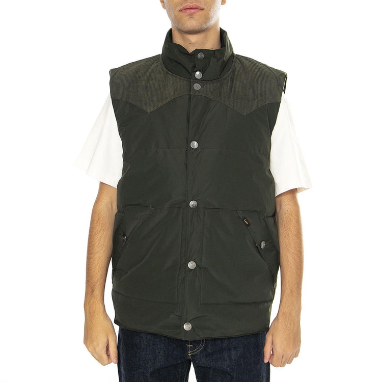 Reversible Western Puffer Olive Nig. - Giacca Smanicata Uomo Multicolore 112355686-GREEN  LEE 