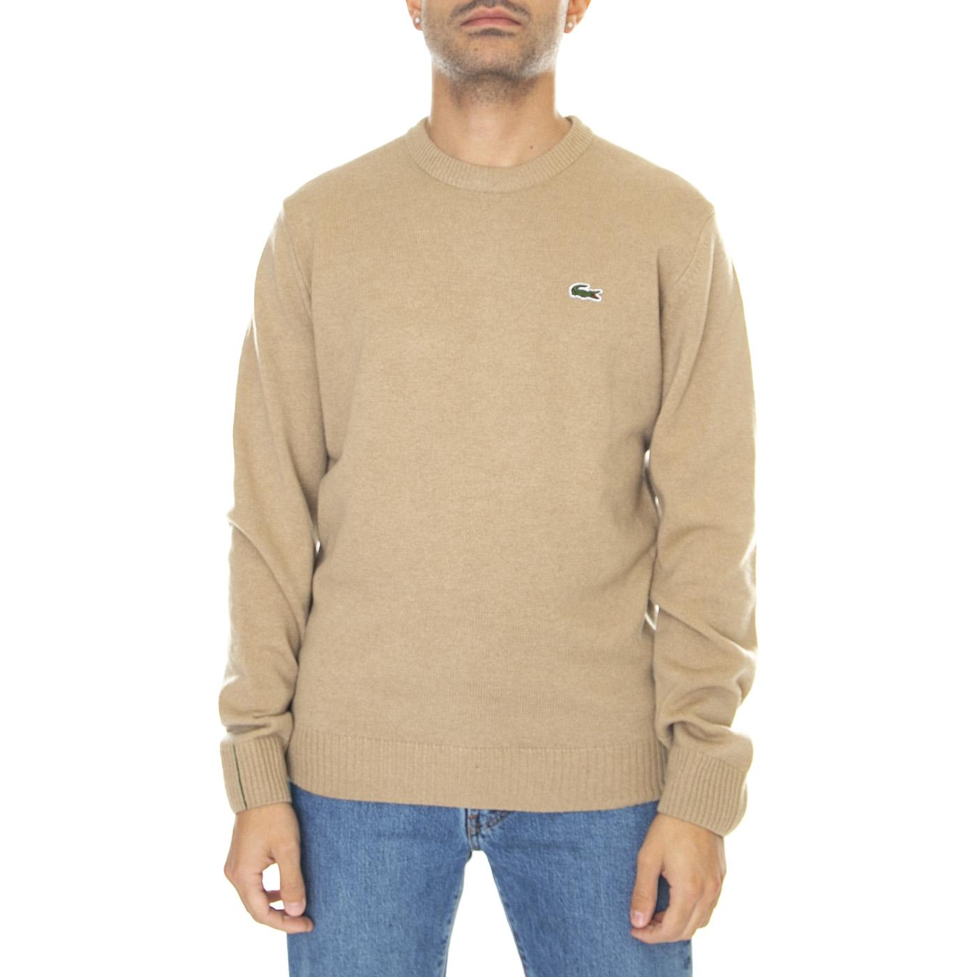 Pullover-GE2 - Maglione Girocollo Uomo Marrone AH1988-GE2  LACOSTE 