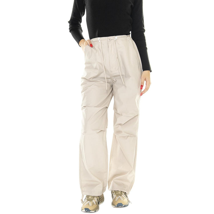 Mina Parcahute Pant Silver Grey - Pantaloni Donna Beige 242020102-SIG  OBEY 