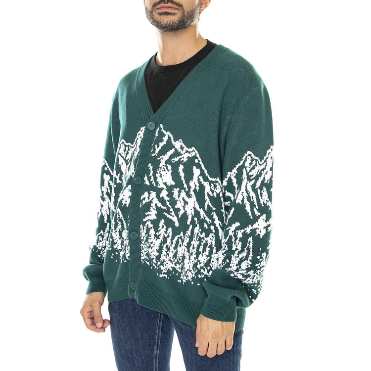 Go Randy Mountain Cardigan Evermore Green - Cardigan Uomo Verde M2BR15Z2YL1-F9JN  GUESS ORIGINALS 