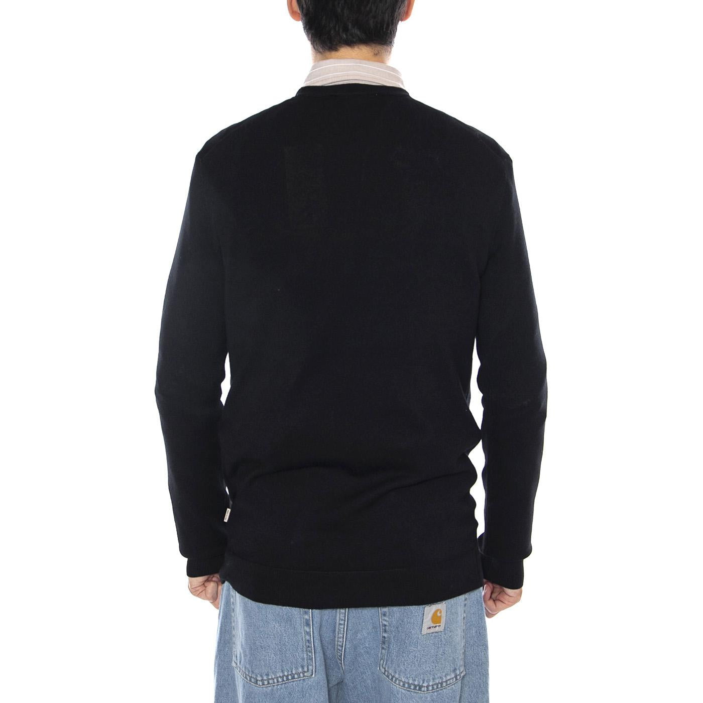 ONSWYLER Life Reg 14 LA Crew Knit Noos Black - Maglione Girocollo Uomo Nero 22020088-Black . ONLY & SONS 
