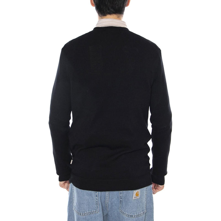 ONSWYLER Life Reg 14 LA Crew Knit Noos Black - Maglione Girocollo Uomo Nero 22020088-Black . ONLY & SONS 