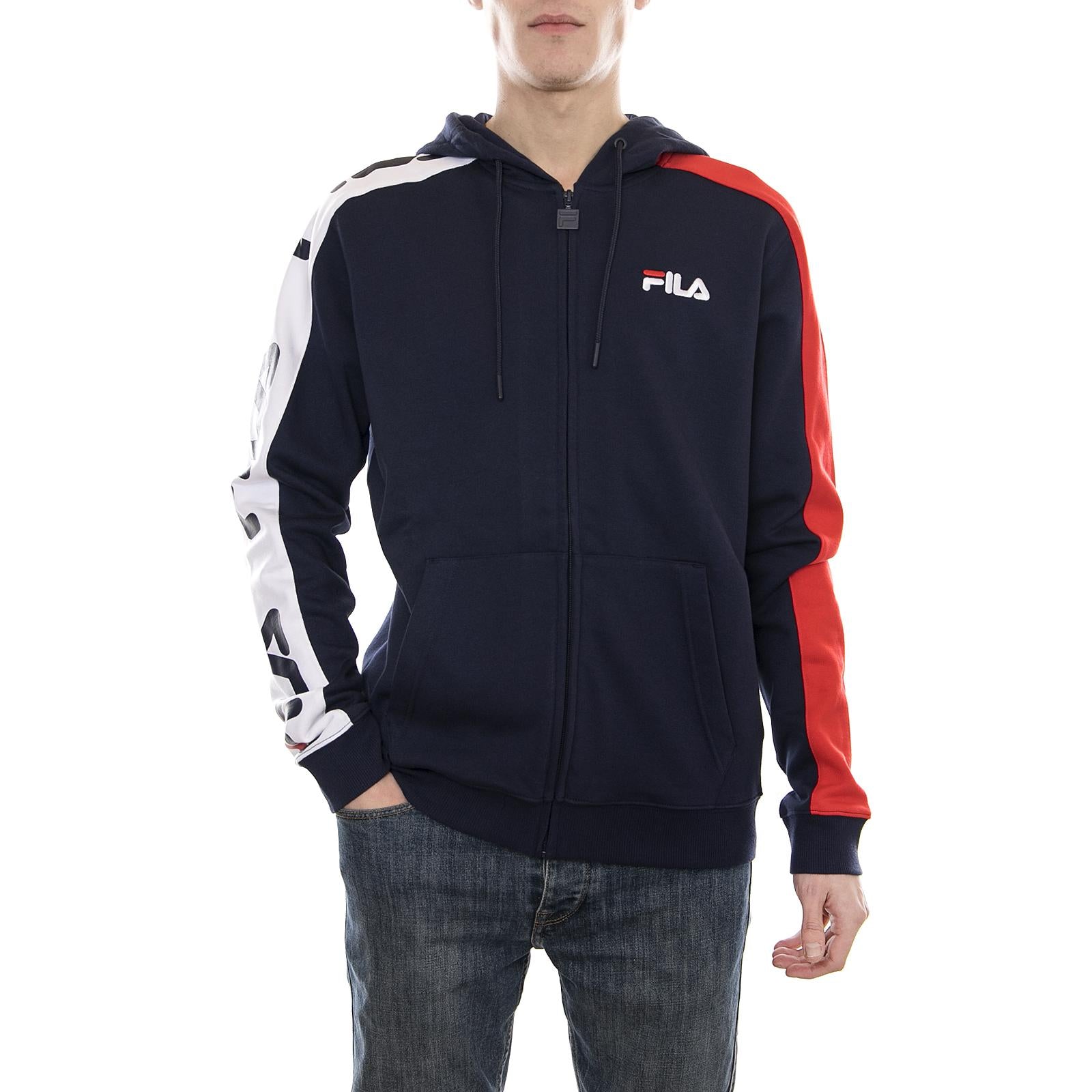 Stan Cut And Sew Hoodie peacoat 684340-A47  FILA 
