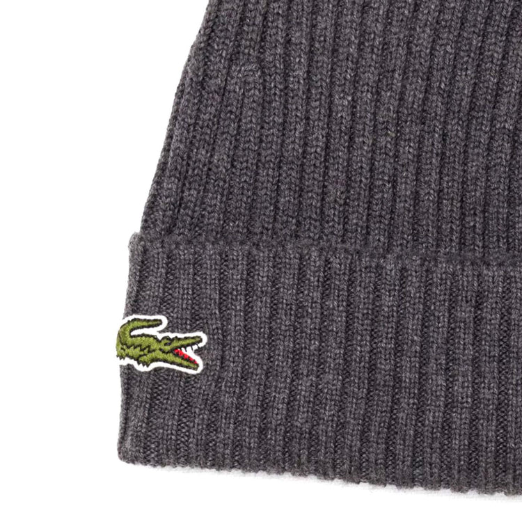 Berretto 050 Beanie Hat Grey - Berretto a Maglia Grigio RB0001-050 . LACOSTE 