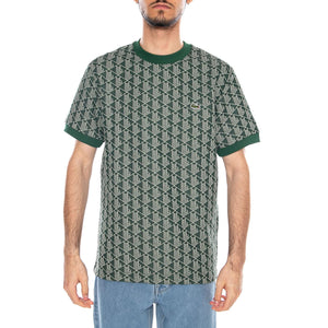 T-Shirt Multi Logo Lacoste - Maglietta Girocollo Uomo Multicolore TH1197 D1R LACOSTE 