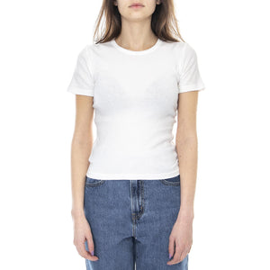 Samantha Baby T-Shirt - White - Maglietta Girocollo Donna Bianca 02991-WHITE . BRIXTON 