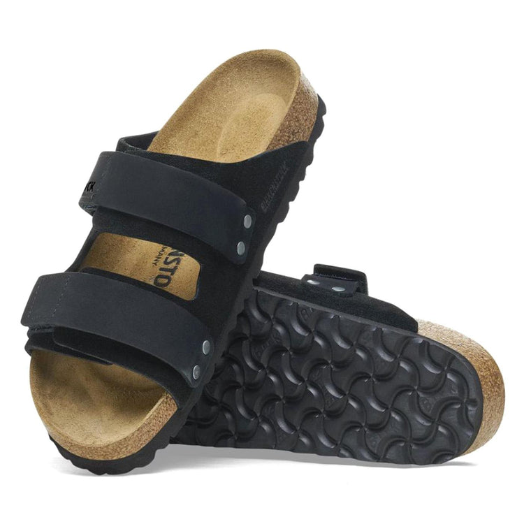 Uji black, Suede Leather/Nubuck - Sandali Uomo Neri 1024832  BIRKENSTOCK 