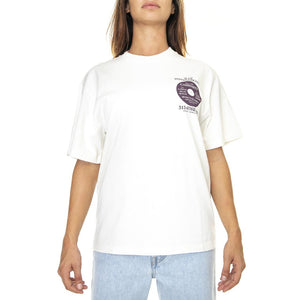 W' S/S Sensory T-Shirt Wax heavy stone wash - Maglietta Girocollo Donna Beige I030936-D660  CARHARTT WIP 