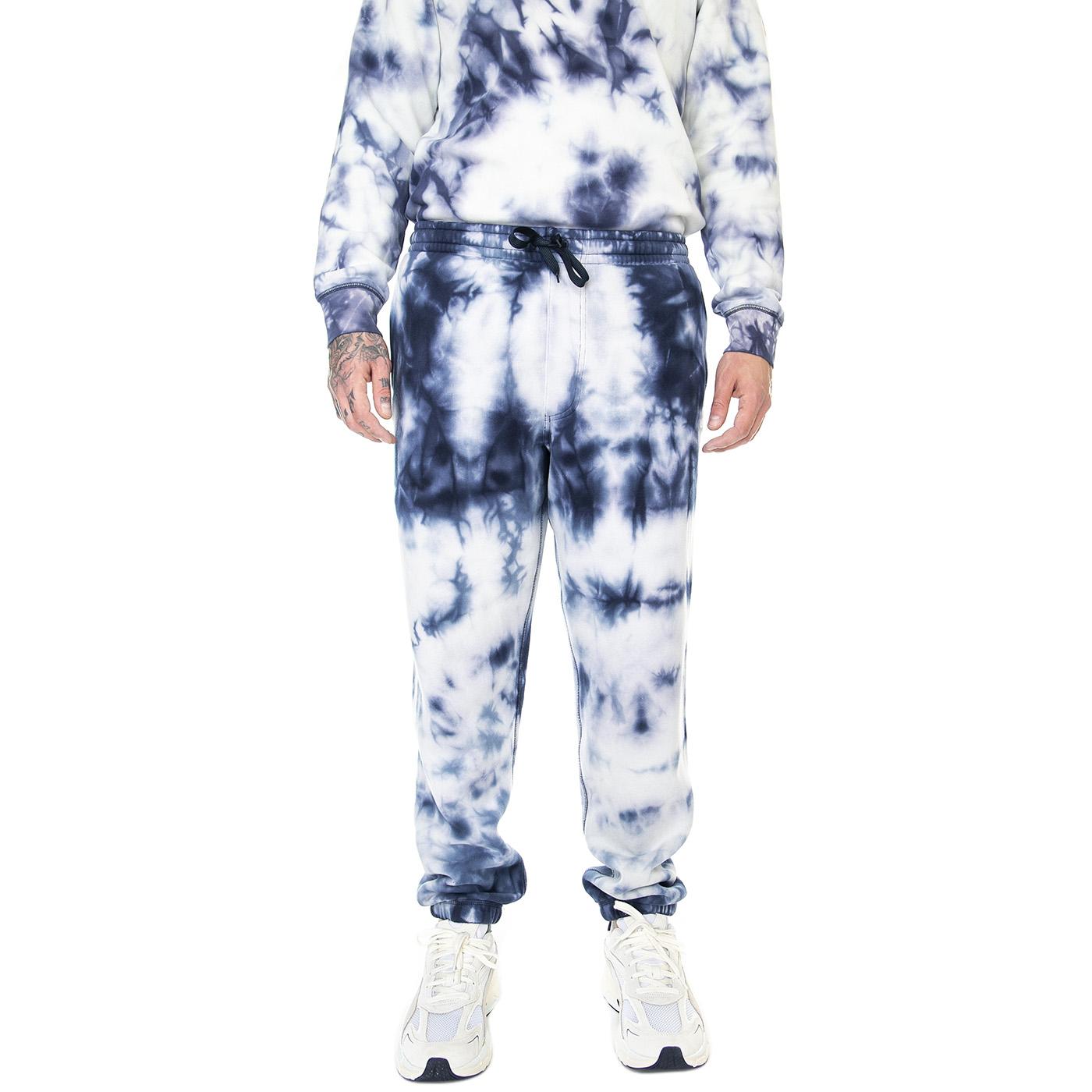 Comfycush Tie Dye Relaxed Fleece Pant Dress Blues / White - Pantaloni Sportivi Uomo Bianchi / Blu VN00060C5S21  VANS 