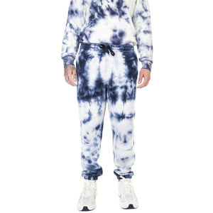 Comfycush Tie Dye Relaxed Fleece Pant Dress Blues / White - Pantaloni Sportivi Uomo Bianchi / Blu VN00060C5S21  VANS 