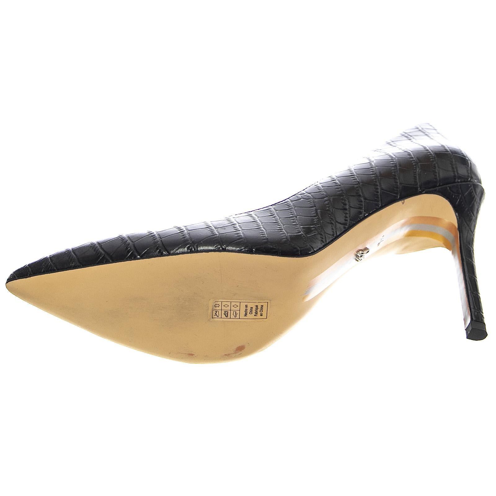  SE-E5638RL950 BLACK CROCO PRT LEA  SAM EDELMAN 