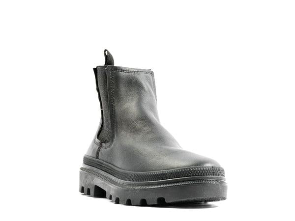 Pallatrooper Chelsea Black / Black - Scarpe Profilo Alto Donna Nere PAS98915-001-M  PALLADIUM 