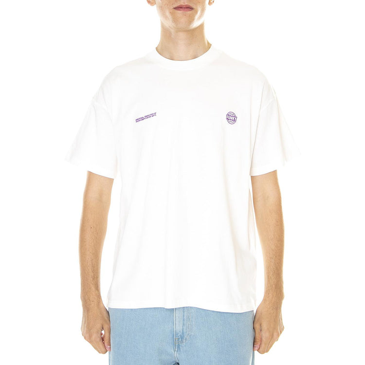 M' Logo Tee White - Maglietta Girocollo Uomo Bianca SS23-Logo Tee White  FUNKY 