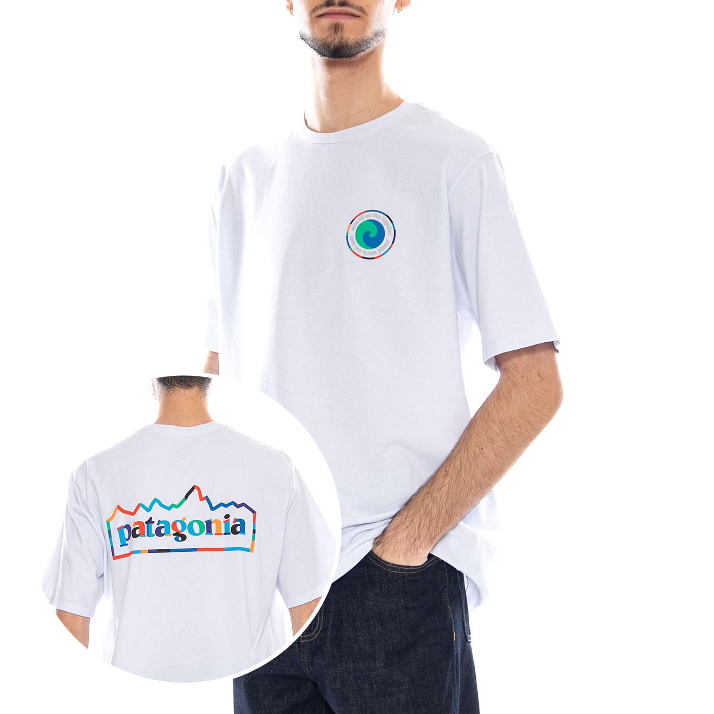 M's Unity Fitz Responsibili-Tee - Maglietta Girocollo Uomo Bianca 37768 WHI PATAGONIA 