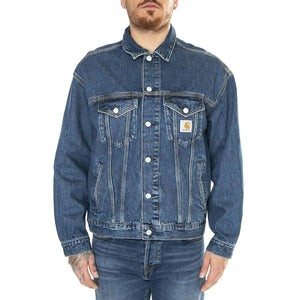 Helston Jacket Blue /cloud stone - Giacca Denim Jeans Uomo Blu I033352.014N  CARHARTT WIP 