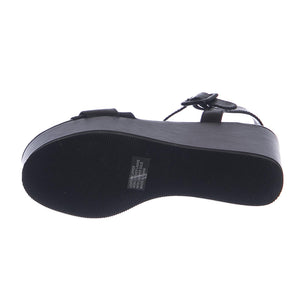 Joni Sandals - Black - Sandali con Zeppa Donna Neri WSSJONI-BLK  WINDSOR SMITH 