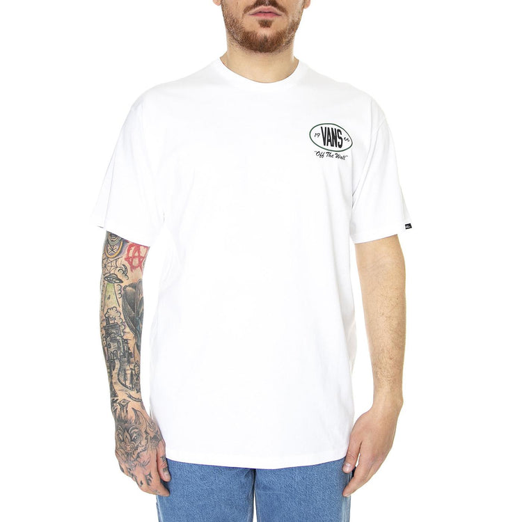Team Palyer Checkerboard SS Tee White - Maglietta Girocollo Uomo Bianca VN00003NWHT1  VANS 