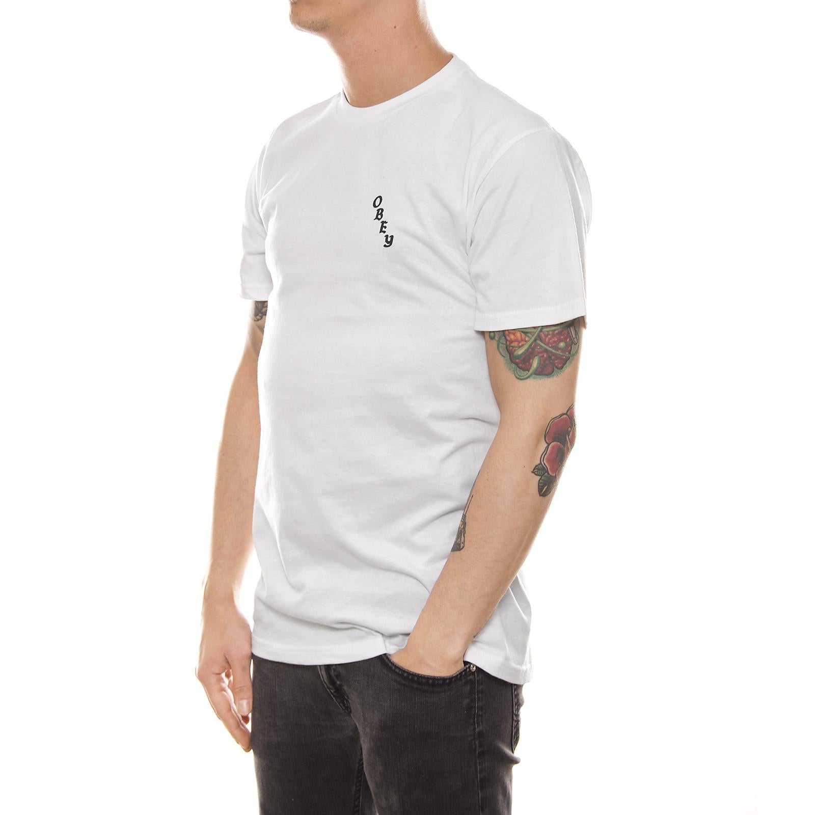 OBEY SPITTING VENOM RATTLER PREMIUM S/S TEE WHITE 165361366-WHT  OBEY 