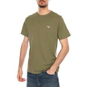 ESSENTIAL SPORTS TEE BURNT OLIVE - Maglietta Girocollo Uomo Verde MTS0331 OL39 BARBOUR 