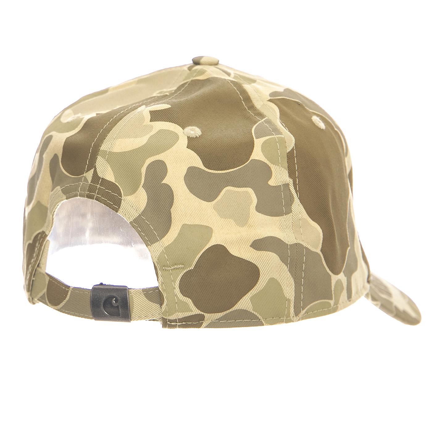 Madison Logo Cap Camo Duck, Desert / Black - Cappellino con Visiera Multicolore I023750.2VTXX  CARHARTT WIP 