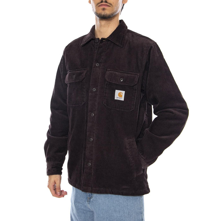 Whitsome Shirt Jac Palisander - Giacca Uomo Marrone I028827.33HXX . CARHARTT WIP 