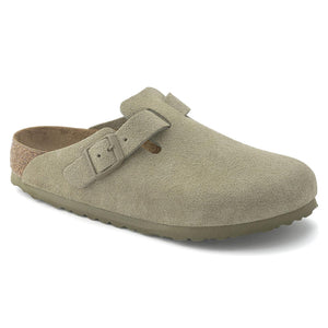 M' Boston Faded Khaki Suede Leather - Sandali Uomo Verdi 1025844  BIRKENSTOCK 