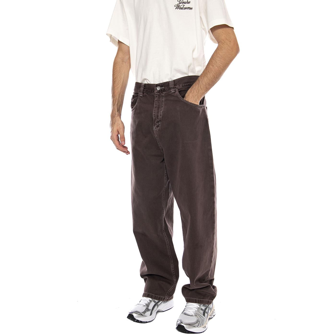 Brandon Pant Palisander - Pantaloni Uomo Marroni I034809.33H4J . CARHARTT WIP 