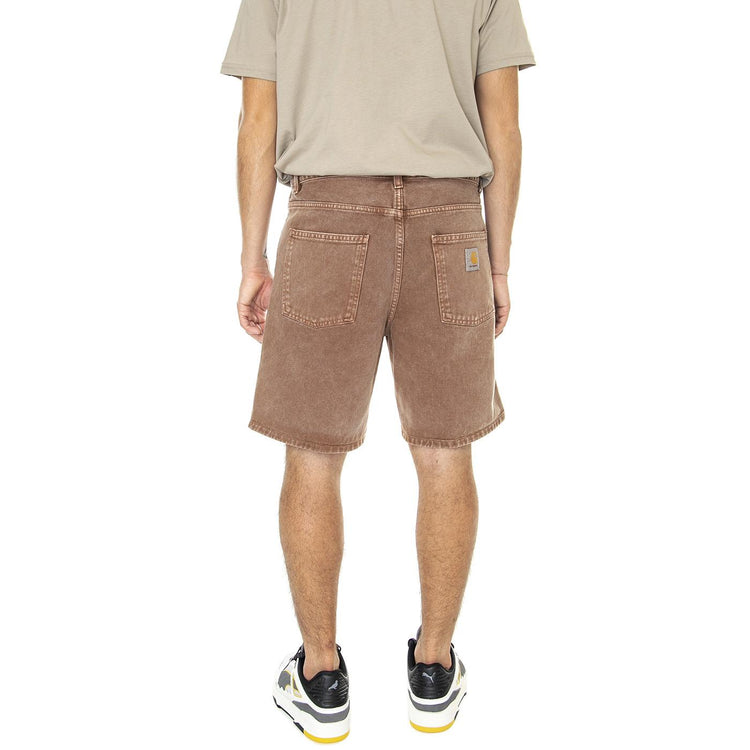 Newel Short Tamarind Worn Washed - Bermuda Uomo Marroni I029149-1CNWD  CARHARTT WIP 