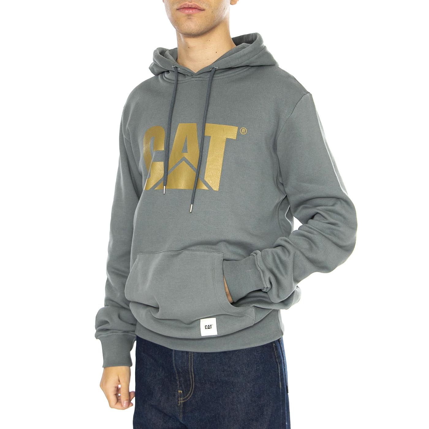 Logo Hoodie Stormy Weather - Felpa con Cappuccio Uomo Grigia 6050126-18-4214  CAT 