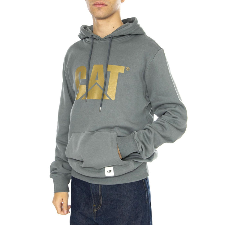 Logo Hoodie Stormy Weather - Felpa con Cappuccio Uomo Grigia 6050126-18-4214  CAT 