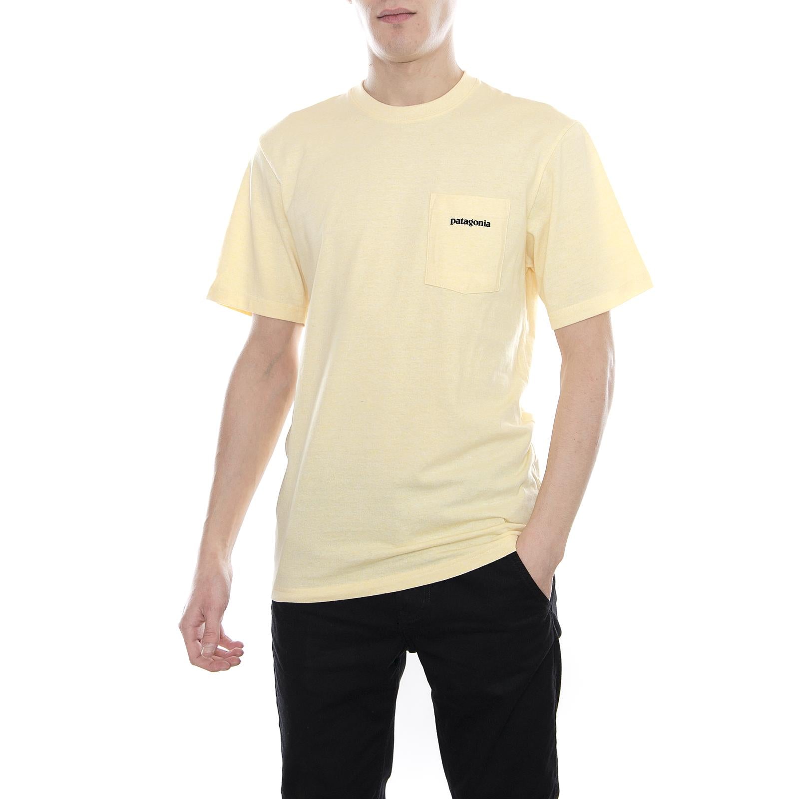 M s P-6 Logo Pocket Responsibili-Tee Crest Yellow 39178-CSTY  PATAGONIA 