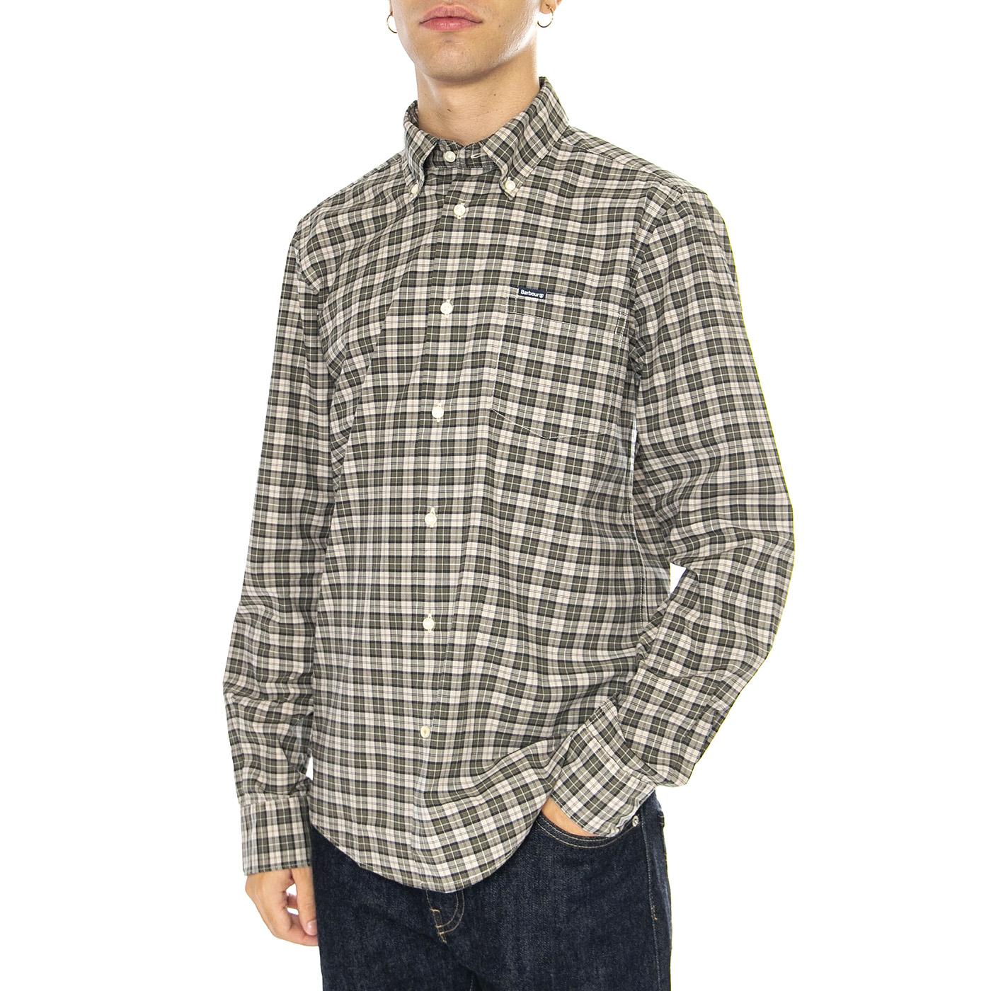 Lomomd Tailored Shirt Forest Mist - Camicia Uomo Multicolore MSH5023-TN16  BARBOUR 