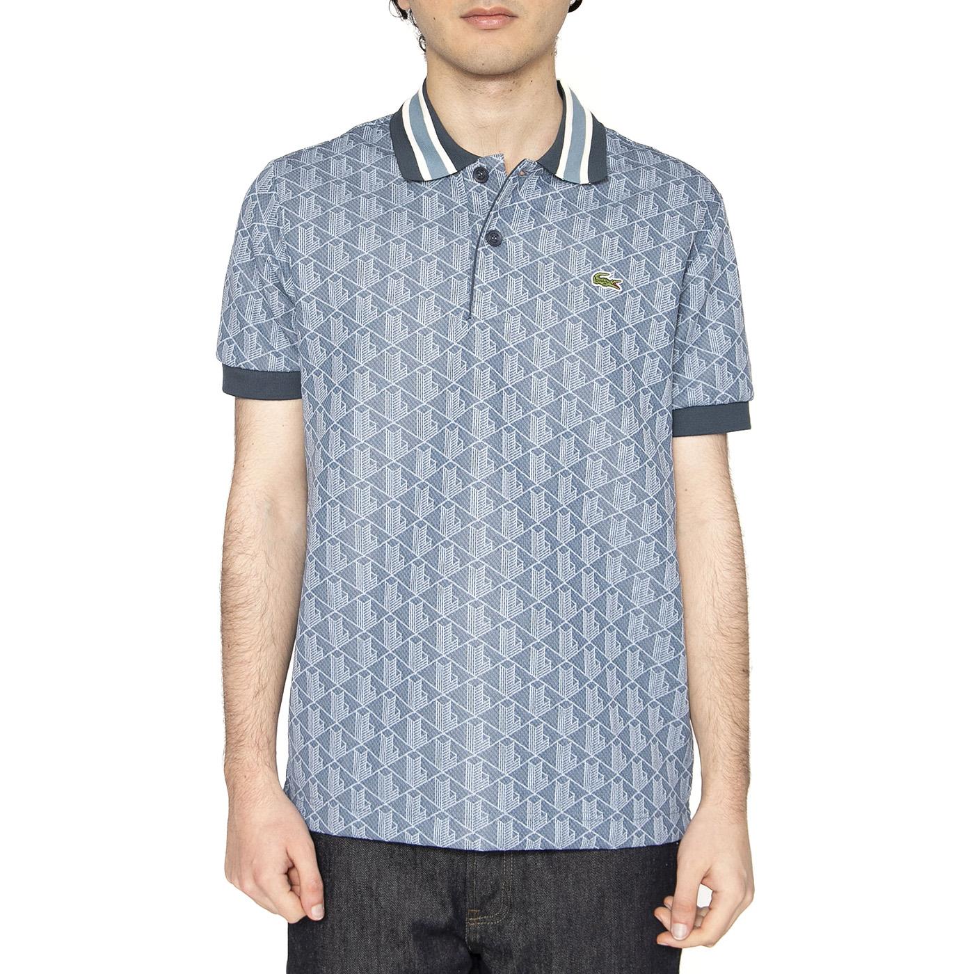 Maglietta M/C HGI Blu Polo Shirt - Polo Uomo Blu DH1417-HGI  LACOSTE 